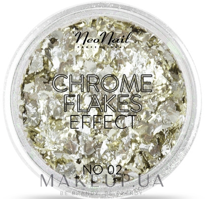 Пластівці для дизайну нігтів - NeoNail Professional Chrome Flakes Effect — фото 02