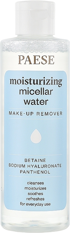 Зволожувальна міцелярна вода для очищення обличчя та зняття макіяжу - Paese Moisturizing Micellar Water — фото N1