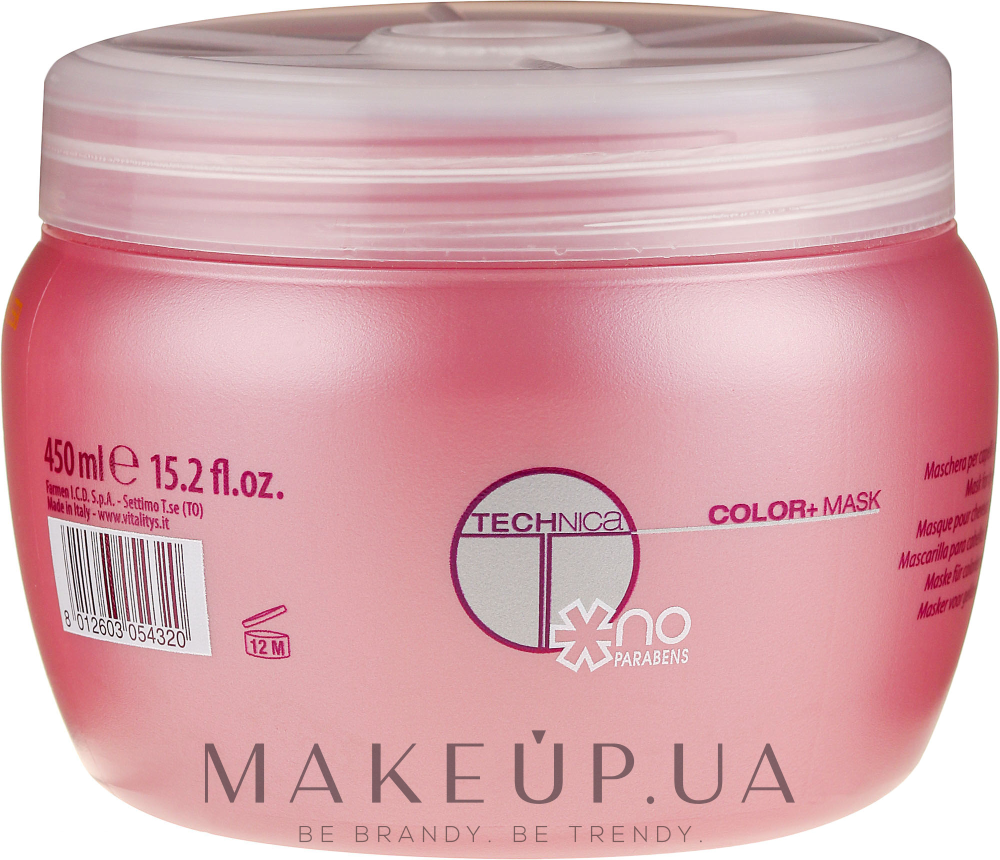 Маска для догляду за фарбованим волоссям - vitality's Technica Color+ Mask — фото 450ml