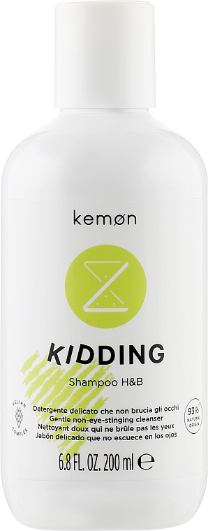 Дитячий шампунь-гель для душу - Kemon Liding Kidding Shampoo H&B — фото N1