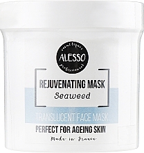Парфумерія, косметика Маска для обличчя альгінатна стимулювальна з морськими водорослями - Alesso Professionnel Rejuvenating Mask Seaweed Translucent Face Mask