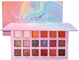 Духи, Парфюмерия, косметика Палетка теней для век, 18 цветов - Hudamoji Eyeshadow Palette