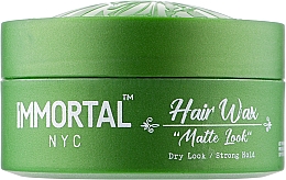 Парфумерія, косметика Віск для волосся "Матовий" - Immortal NYC Hair Wax "Matte Look"