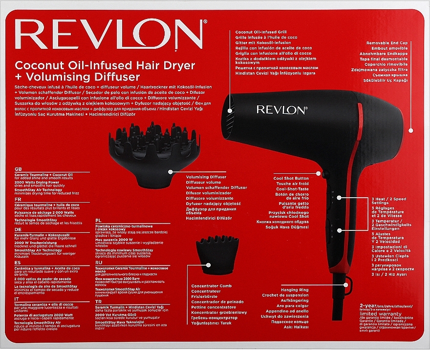 Фен для волосся - Revlon Smoothstay RVDR5317E — фото N2