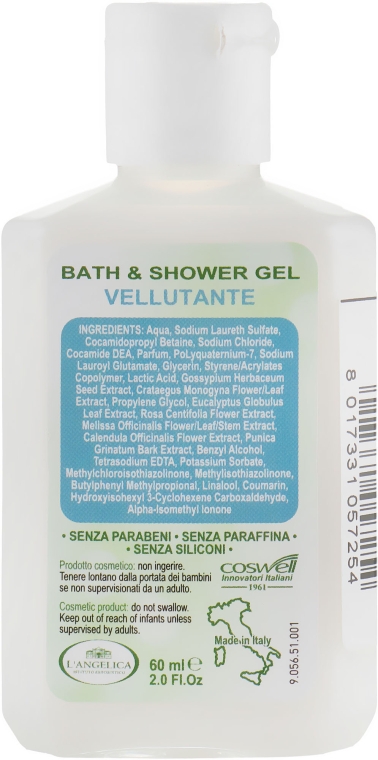 Гель для душу і ванни "Оксамитовий" з білим мускусом і бавовною - L'Angelica Officinalis Bath&Shower Gel — фото N4