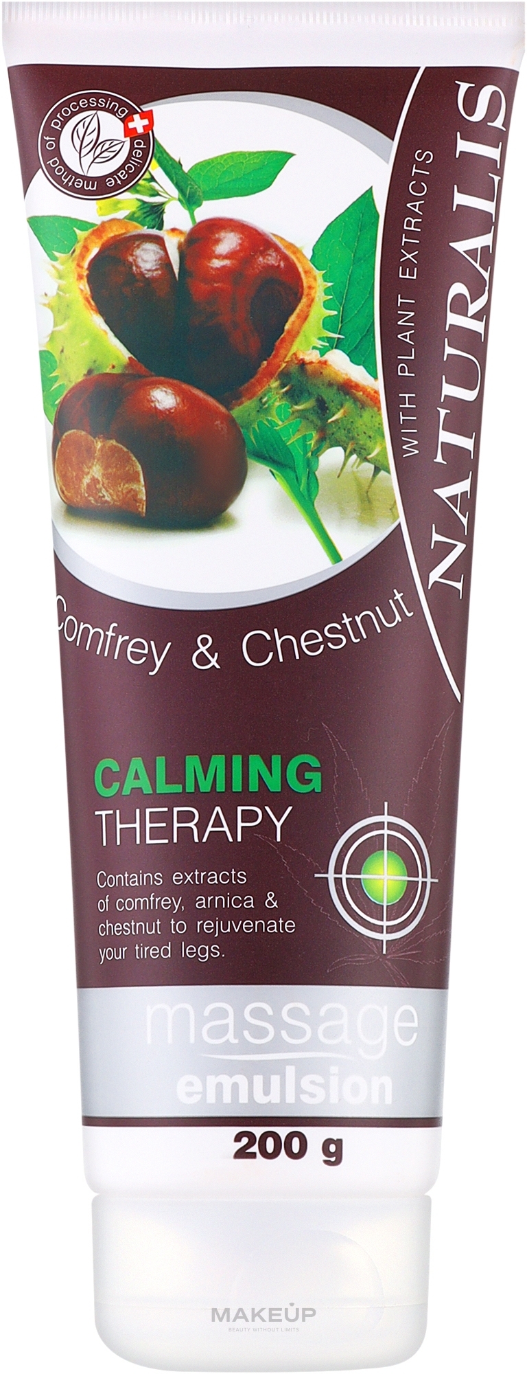 Емульсія для масажу - Naturalis Comfrey & Chestnut Massage Emulsion — фото 200g