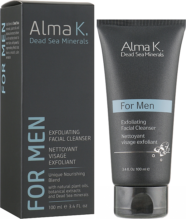 Гель ексфоліант для очищення шкіри - Alma K For Men Exfoliating Facial Cleanser — фото N11