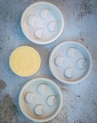 Керамічна мильниця "Екрю" - Mohani Lunula Ceramic Soap Dish Ecru — фото N2