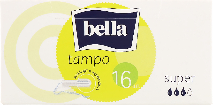 Тампони, 16 шт. - Bella Bella Premium Comfort Super Tampo — фото N1