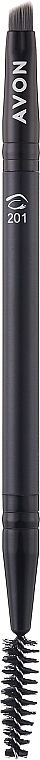 Двухсторонняя кисть для бровей - Avon 201 — фото N1
