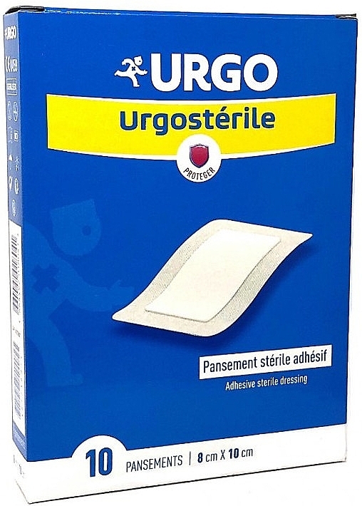 Пластир медичний стерильний, 8х10 см - Urgo Urgosterile — фото N1