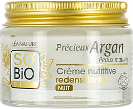 Укрепляющий ночной крем с аргановым маслом - So'Bio Firming Day Cream — фото N2