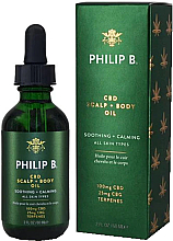 Масло для кожи головы - Philip B CBD Scalp + Body Oil — фото N2