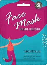 Парфумерія, косметика Зволожувальна живильна маска для обличчя з кокосовою водою та пробіотиками - Mond'Sub Hydrating & Nourishing Face Mask