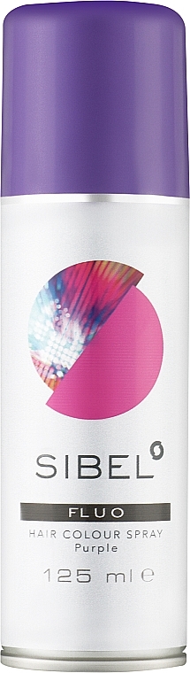 Спрей для волос с блестками, розово-лиловый - Sibel Color Hair Spray