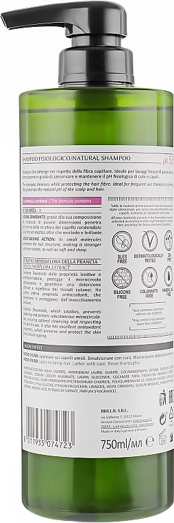 Шампунь с экстрактом пассифлоры - Bothea Botanic Therapy Salon Expert Fisiologico Shampoo pH 5.5 — фото N4