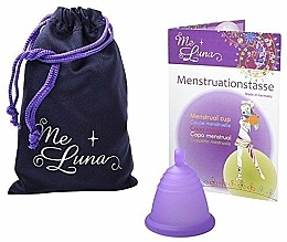 Менструальная чаша с шариком, размер M, фиолетовый - MeLuna Classic Shorty Menstrual Cup Ball — фото N1