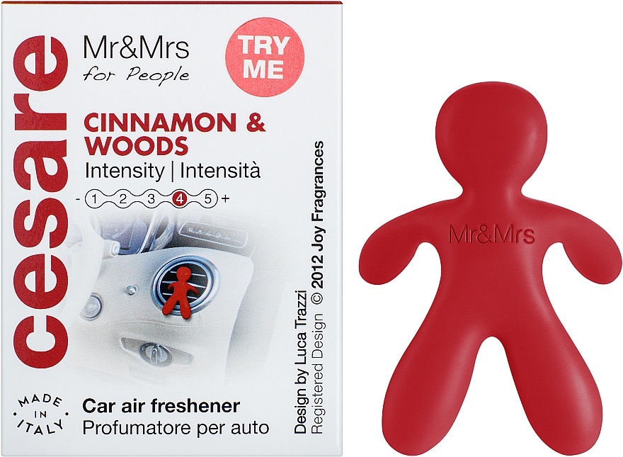 Mr&Mrs Fragrance Cesare Cinnamon & Woods - Ароматизатор для авто — фото N2