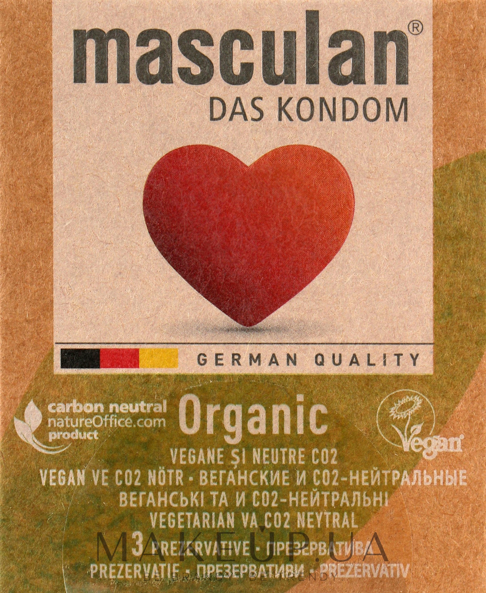 Презервативы "Organic" - Masculan — фото 3шт