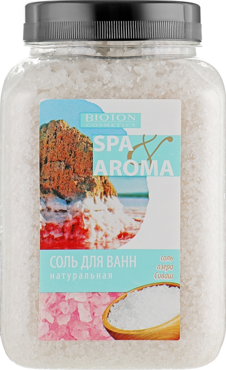 Натуральна сіль озера Сиваш для ванн - Bioton Cosmetics Sea Salt — фото N3