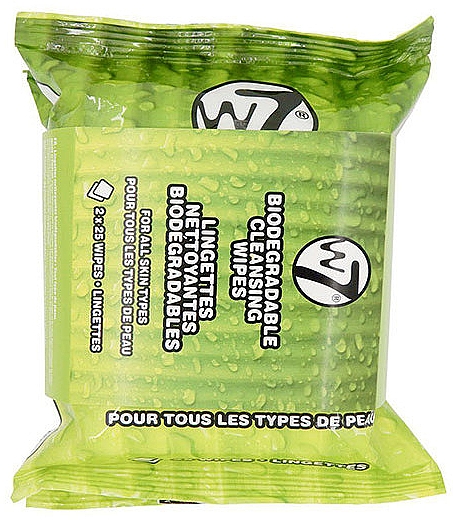 Влажные салфетки для снятия макияжа - W7 Biodegradable Cleansing Wipes — фото N2