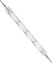 Дотс для дизайну нігтів, з пластиковою білою ручкою - Peggy Sage Marbling Tool — фото N1
