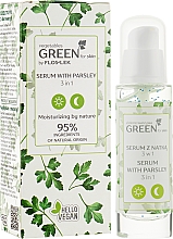 Парфумерія, косметика Сироватка-гель з петрушкою 3 в 1 для обличчя, шиї та зони декольте - Floslek Green For Skin Serum