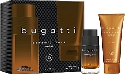 Духи, Парфюмерия, косметика Bugatti Dynamic Move Amber - Набор (edt/100ml + sh/gel/200ml)