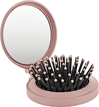 Духи, Парфюмерия, косметика Расческа для волос с зеркалом, Pf-243, розовая - Puffic Fashion 