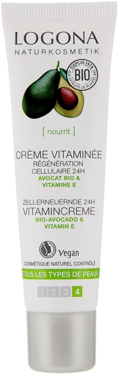 Крем витаминный питательный - Logona Facial Care Vitamin Cream Organic Avocado