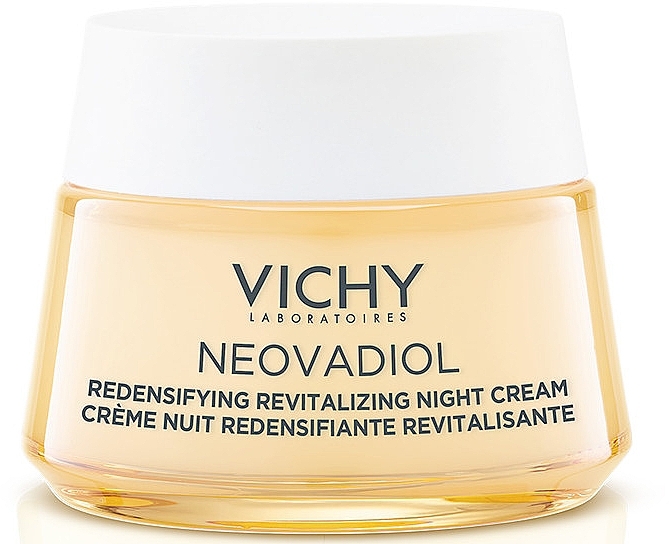 УЦЕНКА Ночной антивозрастной крем с охлаждающим эффектом для увеличения плотности и восстановления тонуса кожи лица - Vichy Neovadiol Redensifying Revitalizing Night Cream * — фото N1