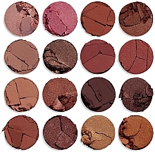 Палетка теней для век, 16 цветов - Makeup Obsession Golden Honey Eyeshadow Palette — фото N3