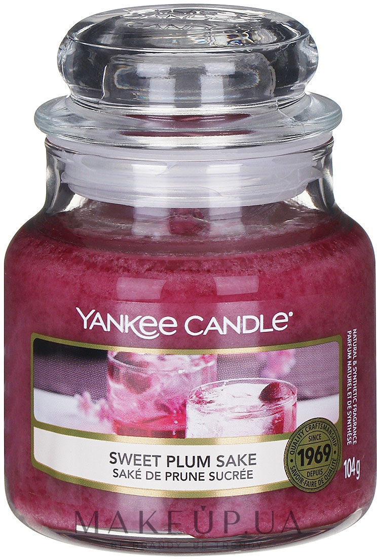 Ароматическая свеча "Сладкое сливовое саке" - Yankee Candle Sweet Plum Sake — фото 104g