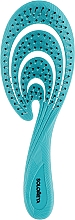 Парфумерія, косметика Гнучка біощітка для волосся "Блакитна хвиля" - Solomeya Flex Bio Hair Brush Blue Wave