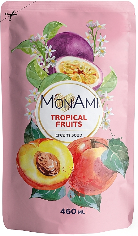 Мило рідке - Grand Шарм MonAmi Tropical Fruits Cream Soap — фото N1