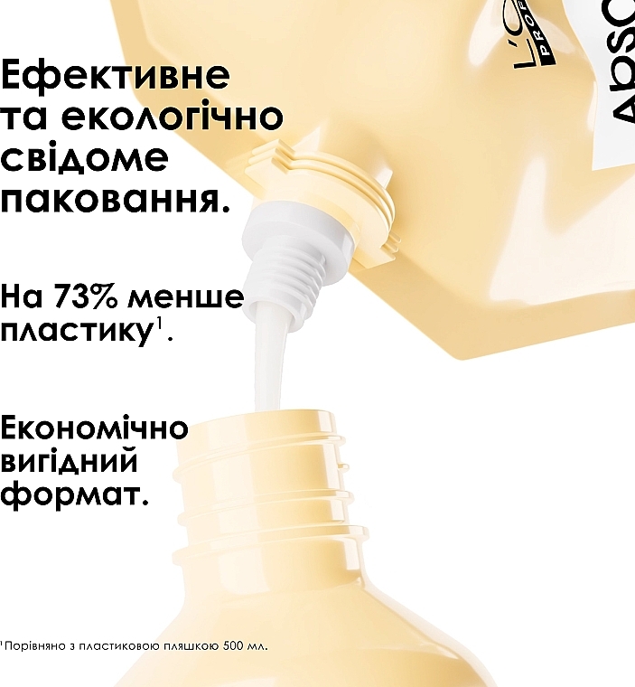 Професійний шампунь для сухого та пошкодженого волосся - L'Oreal Professionnel Serie Expert Absolut Repair Gold Quinoa + Protein Shampoo (рефіл) — фото N7