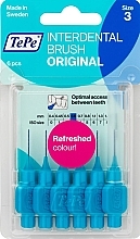 Набір міжзубних йоржиків "Original", 0.6 мм, блакитні - TePe Interdental Brush Original Size 3 — фото N1