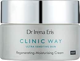Парфумерія, косметика Регенерувальний і зволожувальний нічний крем для обличчя - Dr. Irena Eris Clinic Way Ultra Sensitive Skin Regenerating-Moisturising Cream Night