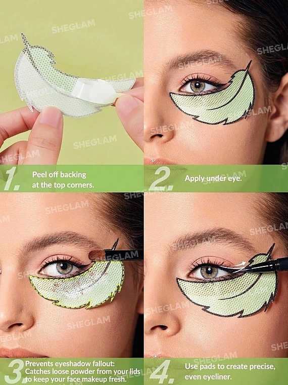 Наліпки для повік "Листочок" - Sheglam So Long Fallout Birdie Eyeshadow Sticker — фото N2