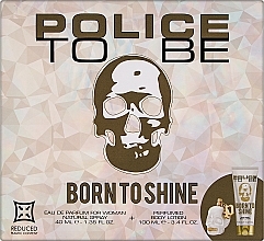 Police To Be Born To Shine Woman - Набор (edp/40ml + b/lot/100ml) — фото N1