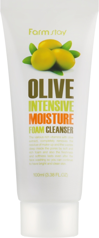 Пенка очищающая с экстрактом оливы увлажняющая - FarmStay Olive Intensive Moisture Foam Cleanser — фото N2