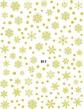 Парфумерія, косметика Наклейки для нігтів "911Gold" - Deni Carte