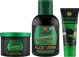 Подарунковий набір "Aloe Vera" - Dalas Cosmettics (shamo/500ml + mask/500ml + cream/75ml) — фото N2