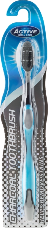Зубная щетка с активированным углем - Beauty Formulas Charcoal Toothbrush — фото N1