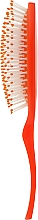 Щетка массажная классическая 10 рядов, оранжевая - Titania — фото N3