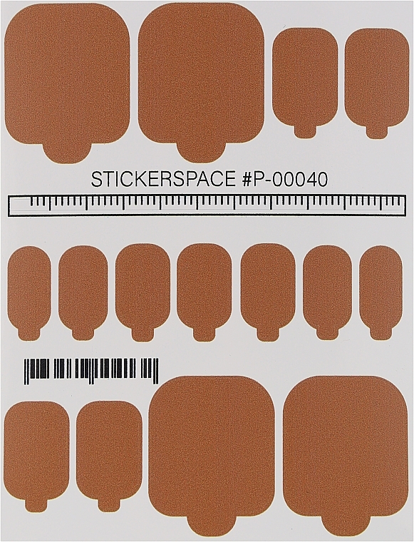 Дизайнерские наклейки для педикюра "Wraps P-00040" - StickersSpace — фото N1