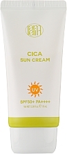 Заспокійливий сонцезахисний крем для обличчя з центелою - Lamelin Cica Sun Cream SPF 50+ PA++++ — фото N1