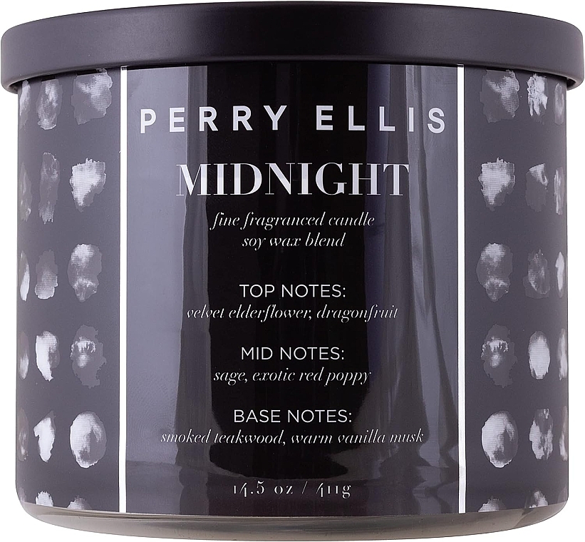 Ароматична свічка - Perry Ellis Midnight Fine Fragrance Candle — фото N1