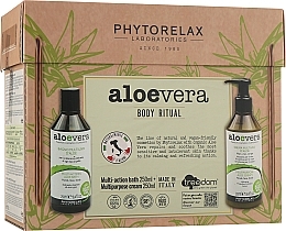 Духи, Парфюмерия, косметика УЦЕНКА Набор - Phytorelax Laboratories Aloe Vera Body Ritual Cocco (sh/gel/250ml + b/cr/250ml) *