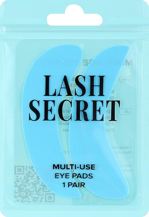 Патчі силіконові, блакитні - Lash Secret Multi-Use Eye Pads — фото N1